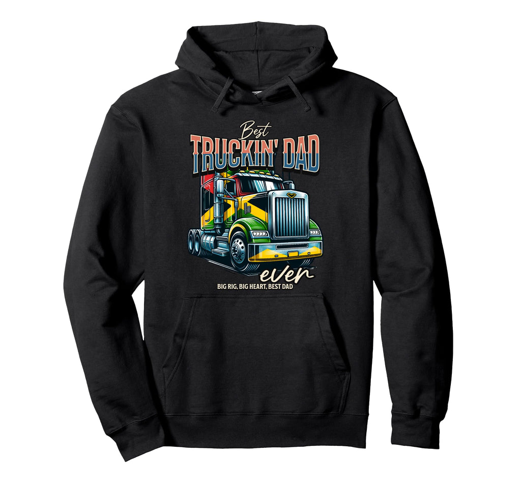 Best Truckin Dad Ever Jamaican Trucker Hoodie - Minimalist Print Unisex - T-Shirt, Sweatshirt, Hoodie