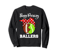 Busy Raising Ballers Funny Football Sweatshirt - Trendy Graphic for Adults - T-Shirt, Sweatshirt, Hoodie
