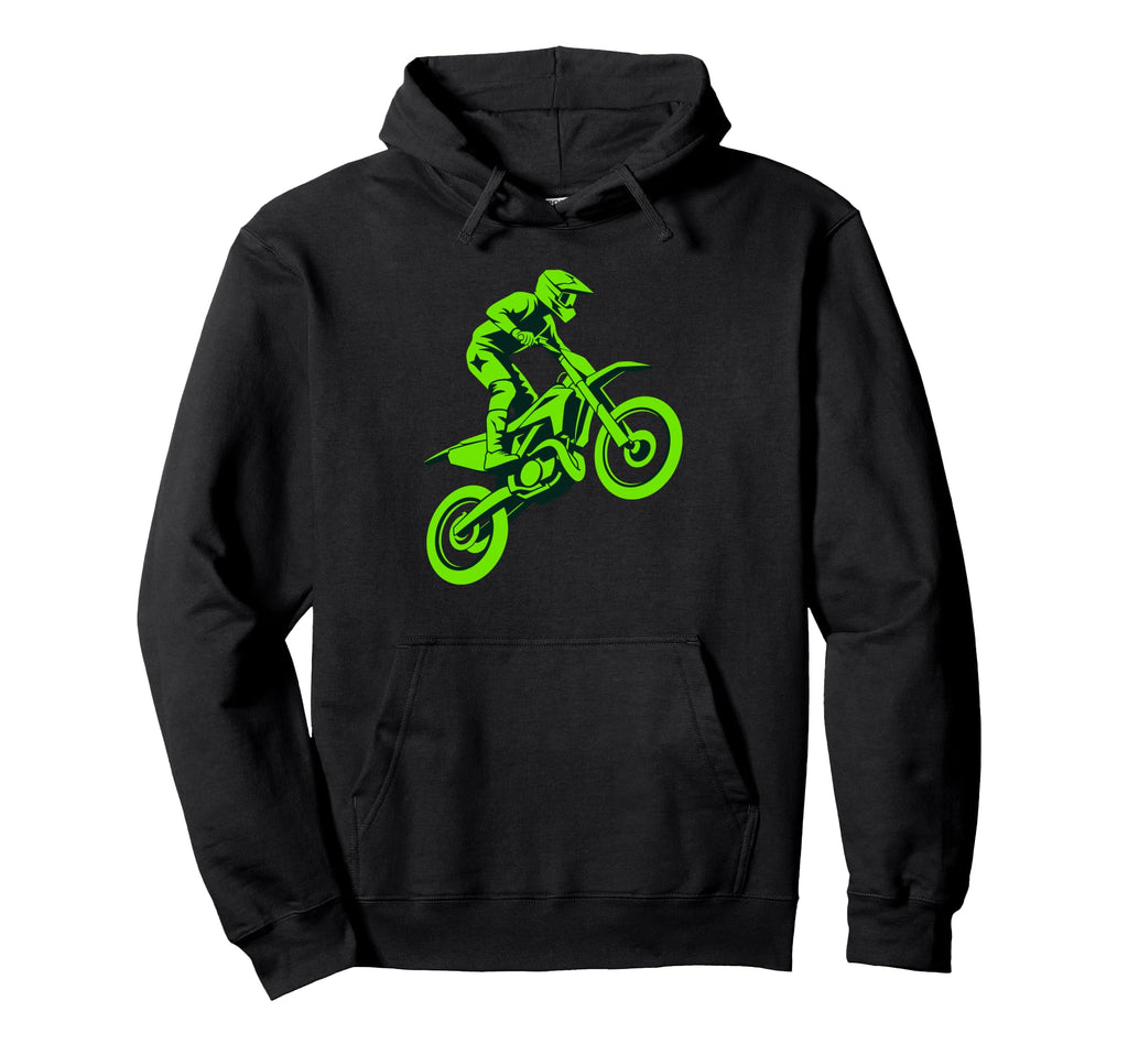 Dirt Bike Racing Dad Loves His Off Road Hoodie - Custom Art Print Unisex - T-Shirt, Sweatshirt, Hoodie