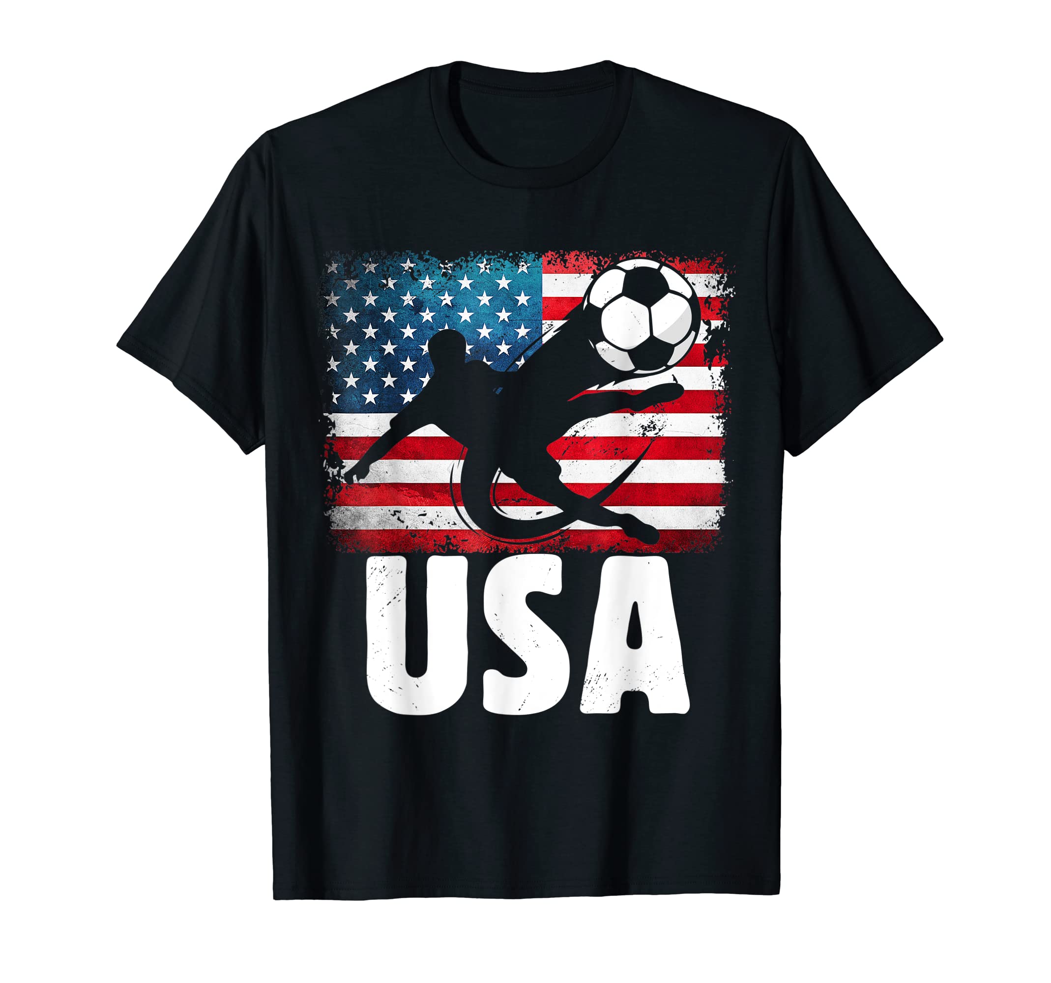 United States Soccer Player Flag T-Shirt - Minimalist Print for Adults - T-Shirt, Sweatshirt, Hoodie