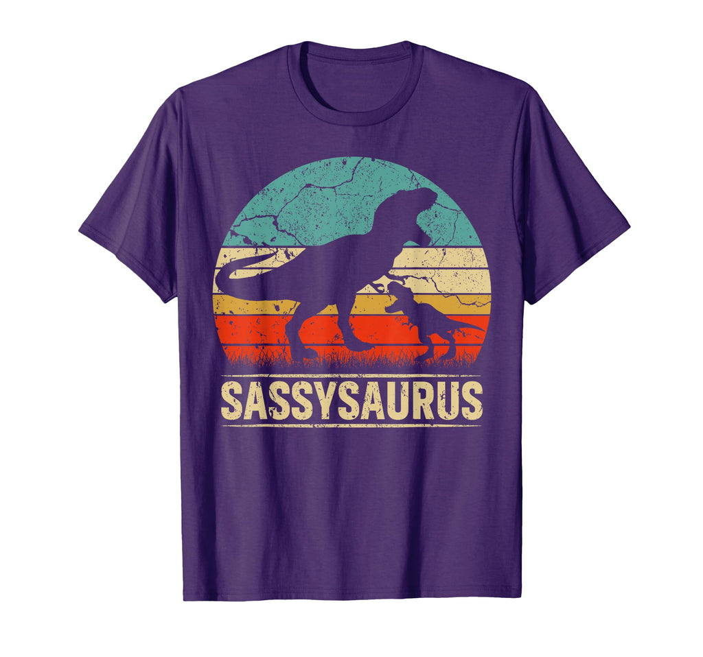 Sassysaurus T Rex Dinosaur Sassy T-Shirt - Novelty Apparel for Adults - T-Shirt, Sweatshirt, Hoodie