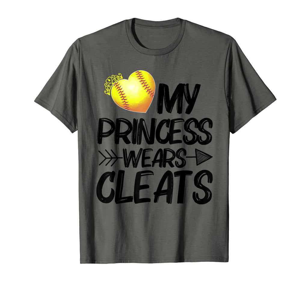 Funny My Princess Wears Cleats Gift T-Shirt - Novelty Apparel Unisex - T-Shirt, Sweatshirt, Hoodie