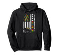 Autism Dad Papa Bear American Flag Awareness Hoodie - Graphic Print Unisex - T-Shirt, Sweatshirt, Hoodie