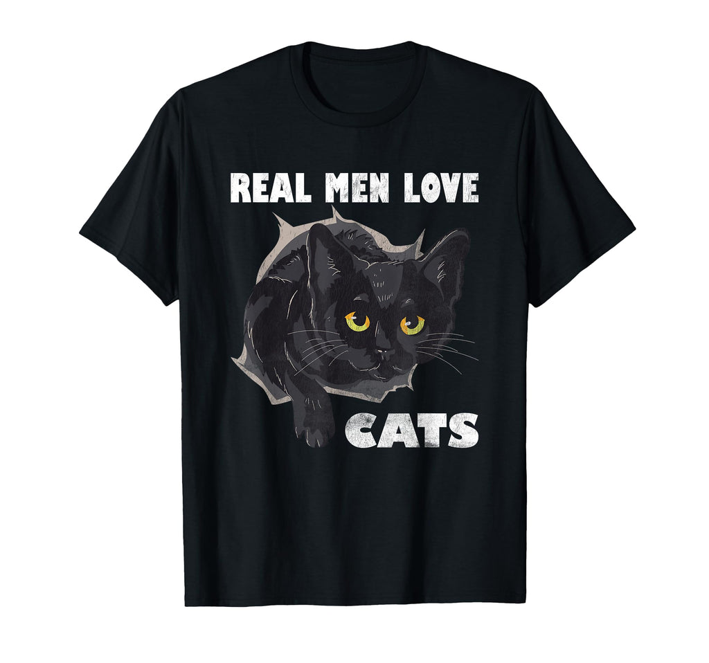 Real Love Cats Cat Lovers Fathers Day T-Shirt - Casual Everyday Wear Unisex - T-Shirt, Sweatshirt, Hoodie
