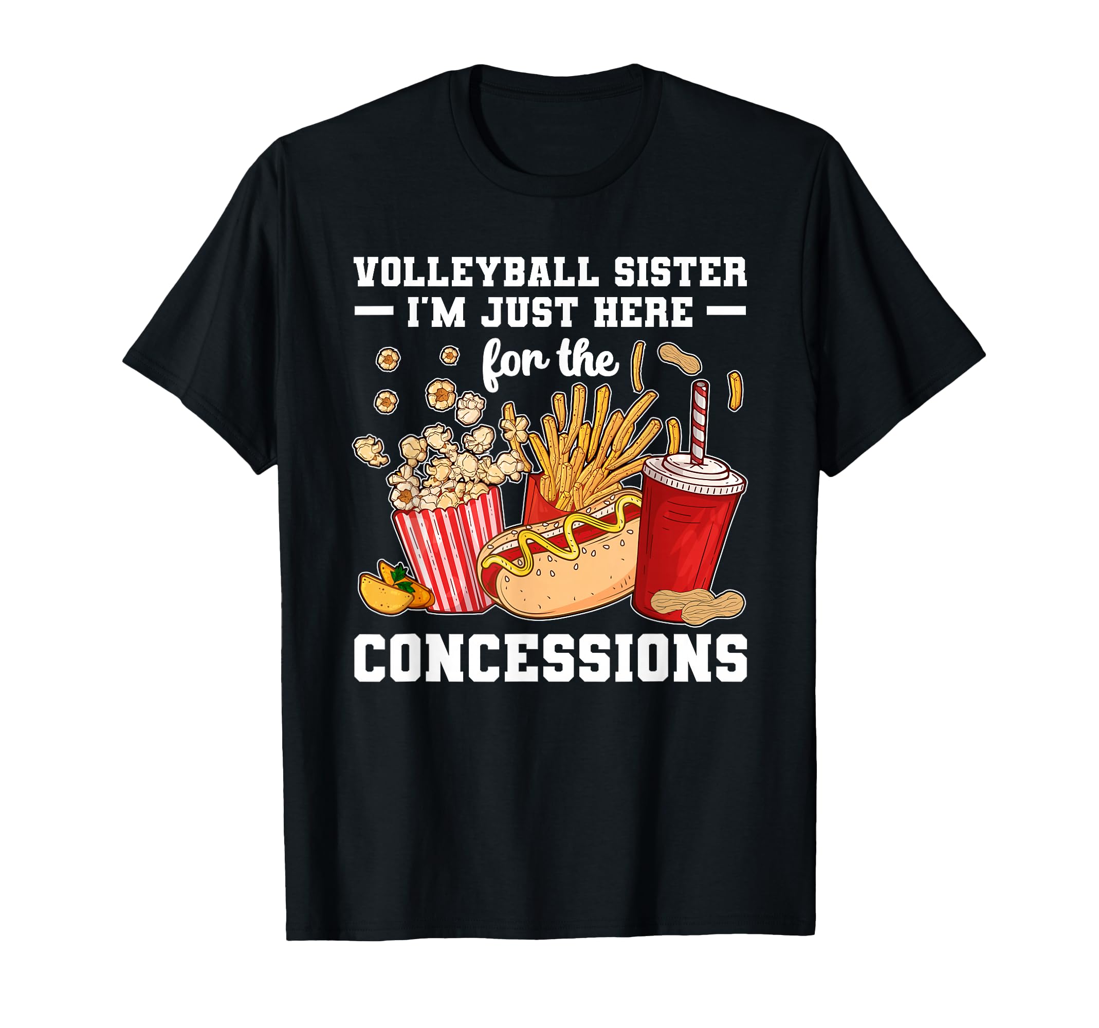 Volleyball Sister Funny Sister T-Shirt - Aesthetic Graphic for Adults - T-Shirt, Sweatshirt, Hoodie