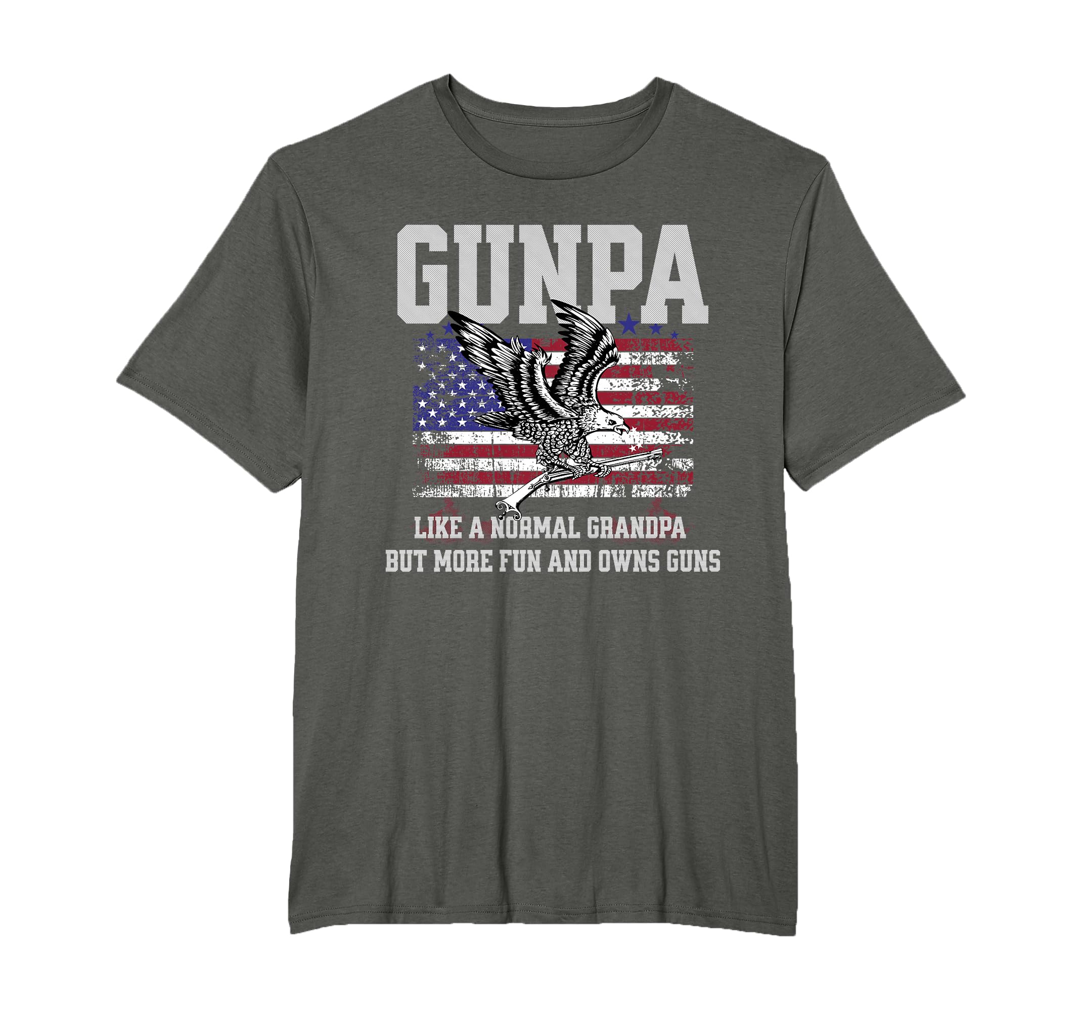 Gunpa Like Normal Grandpa But Own T-Shirt - Minimalist Print for Adults - T-Shirt, Sweatshirt, Hoodie