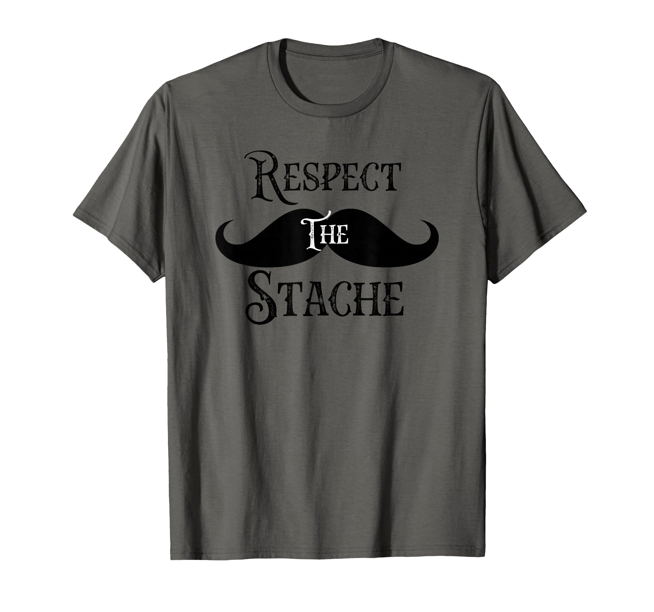 Funny Mustache Respect Stache Mustache T-Shirt - Custom Art Print Unisex - T-Shirt, Sweatshirt, Hoodie