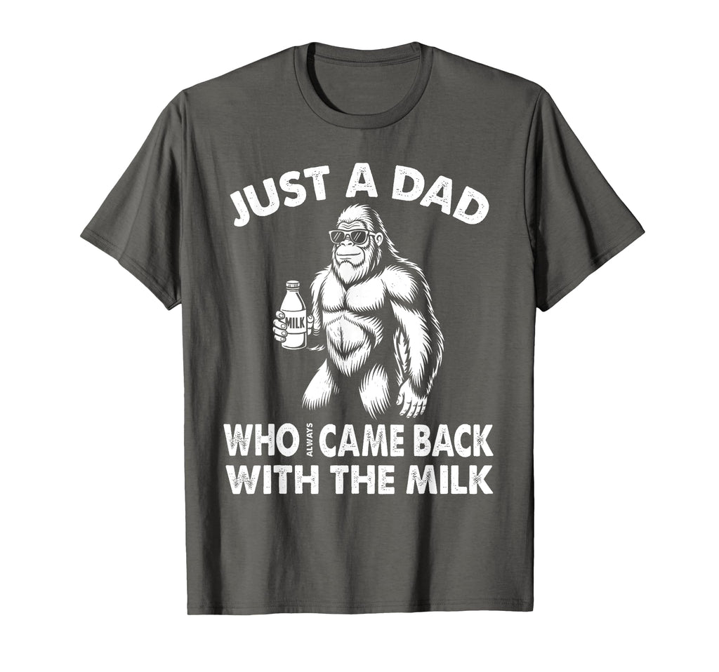 Dad Milk Funny Fathers Day Bigfoot T-Shirt - Aesthetic Graphic Unisex - T-Shirt, Sweatshirt, Hoodie