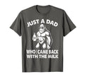 Dad Milk Funny Fathers Day Bigfoot T-Shirt - Aesthetic Graphic Unisex - T-Shirt, Sweatshirt, Hoodie