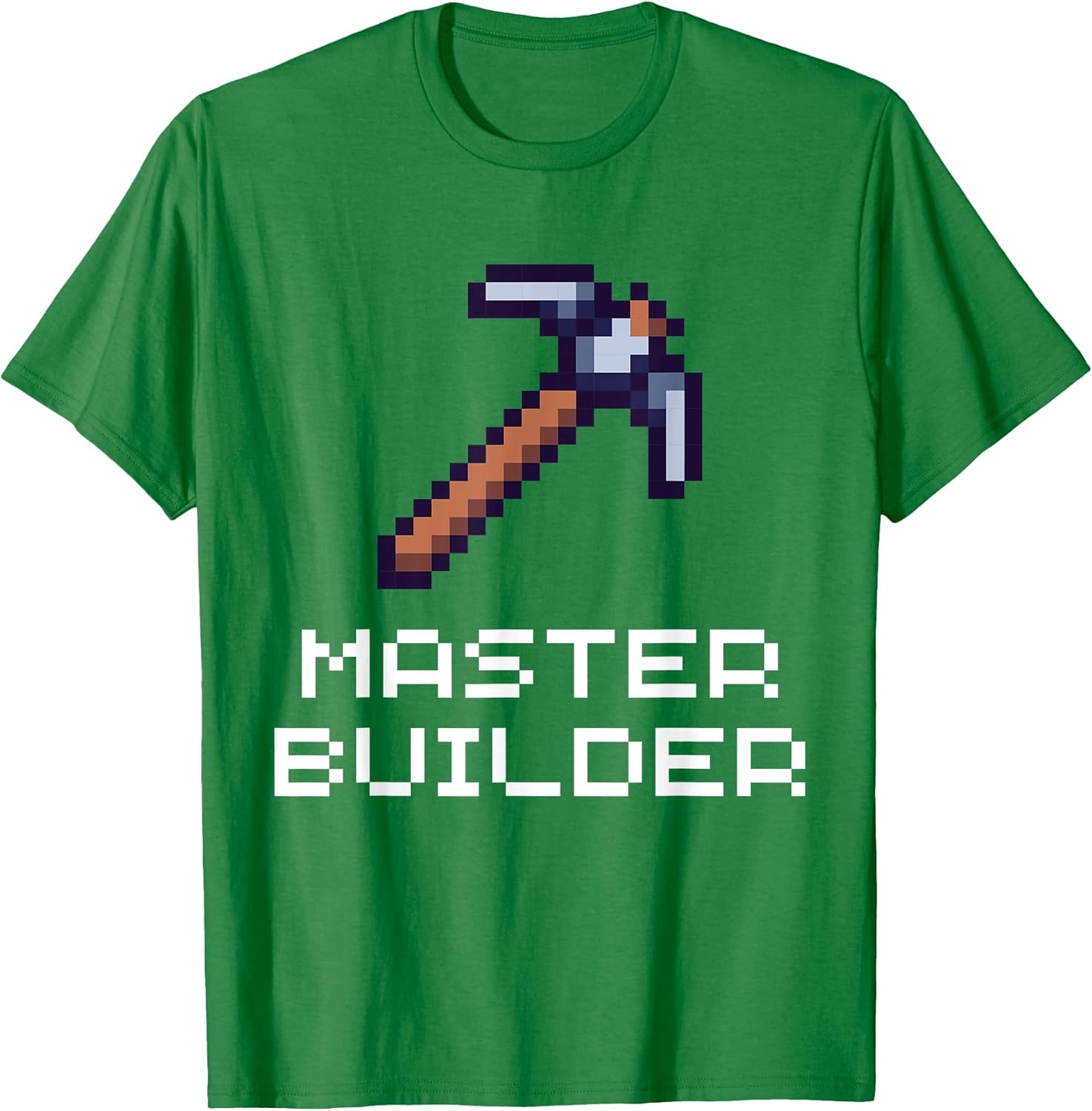 Master Builder Funny Video Game Pickaxe Pixel Art - Adult & Kids T-Shirts, Sweatshirts & Hoodies apparel design preview 1