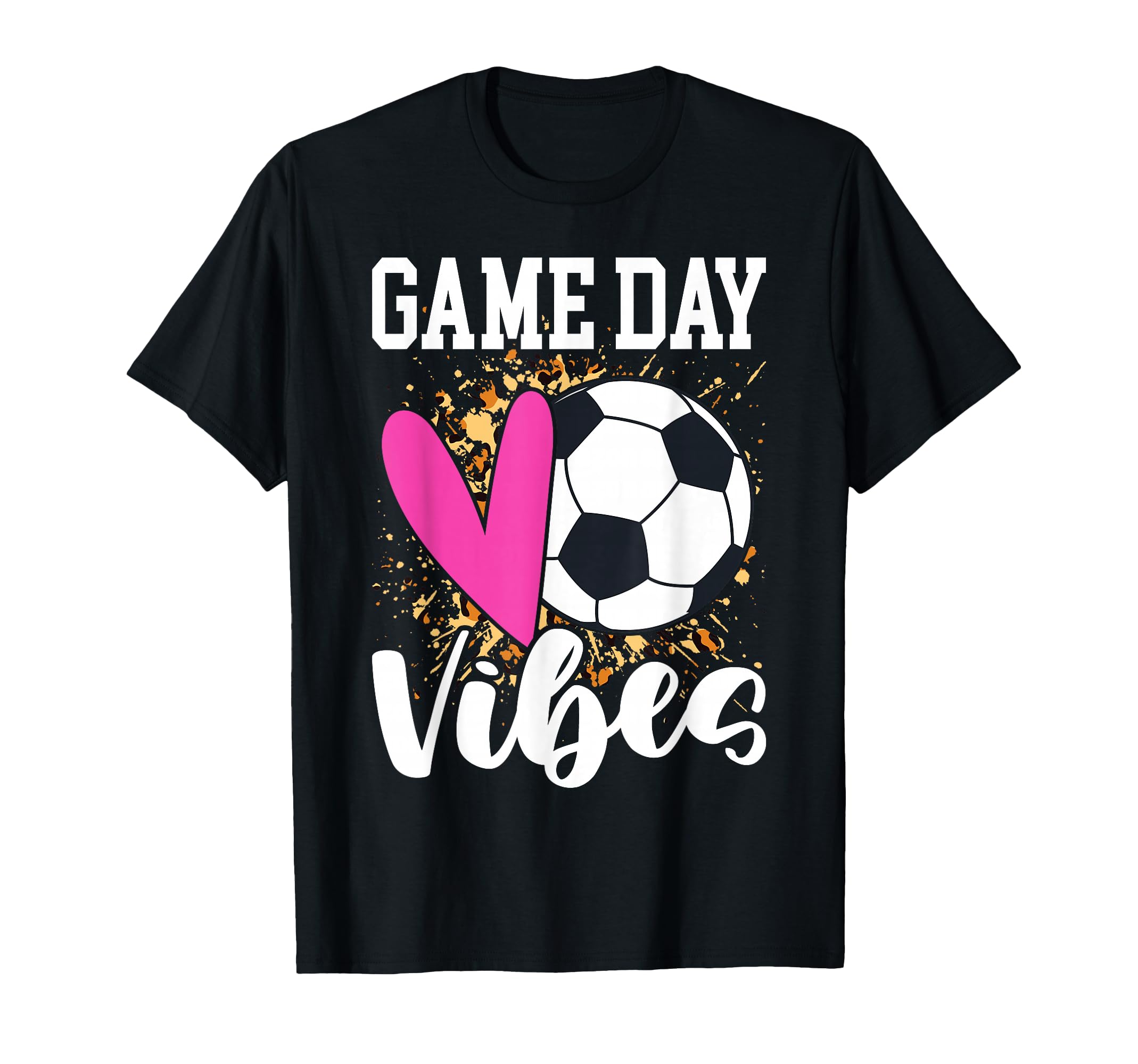 Game Day Soccer Leopard T-Shirt - Trendy Graphic for Adults - T-Shirt, Sweatshirt, Hoodie