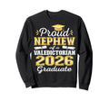 Proud Nephew 2026 Valedictorian Sweatshirt - Minimalist Print for Adults - T-Shirt, Sweatshirt, Hoodie
