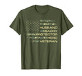 Husband Daddy Protector Hero Veteran T-Shirt - Unique Graphic Men Women - T-Shirt, Sweatshirt, Hoodie