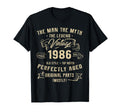 40 Years Old Gift 1986 Myth Legend 40Th T-Shirt - Novelty Apparel Unisex - T-Shirt, Sweatshirt, Hoodie