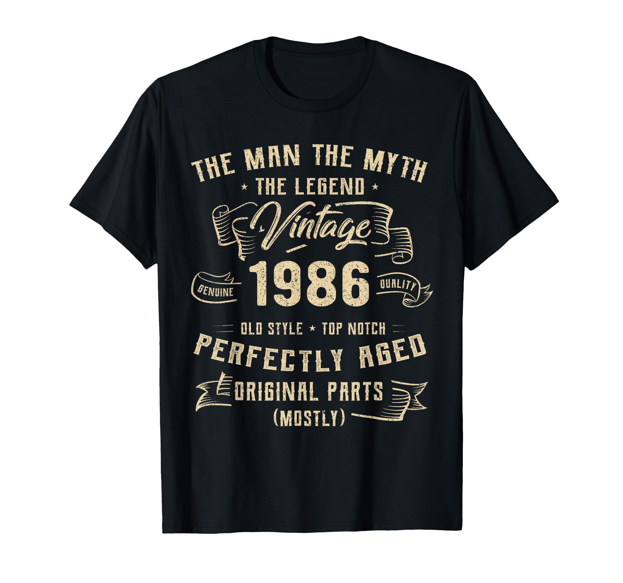 40 Years Old Gift 1986 Myth Legend 40Th T-Shirt - Novelty Apparel Unisex - T-Shirt, Sweatshirt, Hoodie
