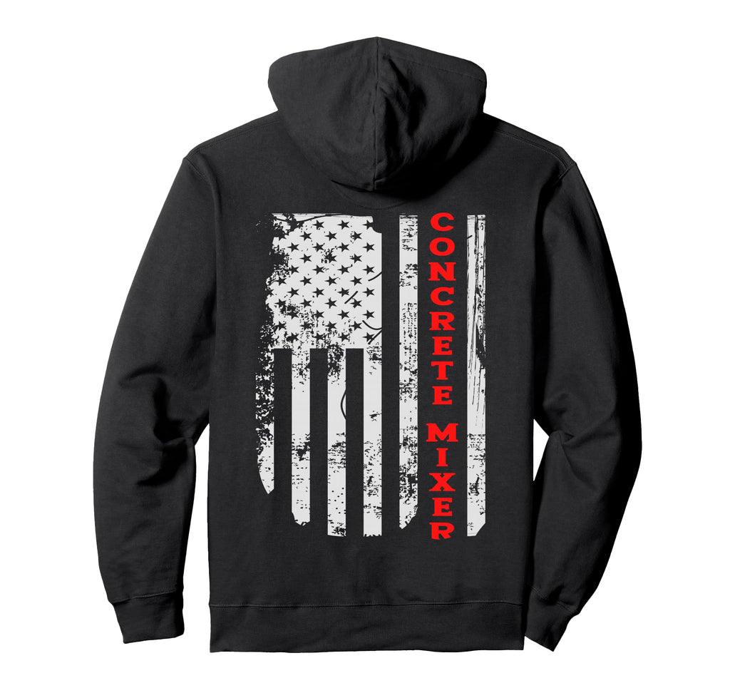 Truck Driver Dad Concrete Mixer 18 Wheeler Hoodie - Graphic Print Unisex - T-Shirt, Sweatshirt, Hoodie