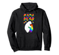Papa Bear Proud Dad Lgbt Gay Lesbian Hoodie - Custom Art Print Men Women - T-Shirt, Sweatshirt, Hoodie