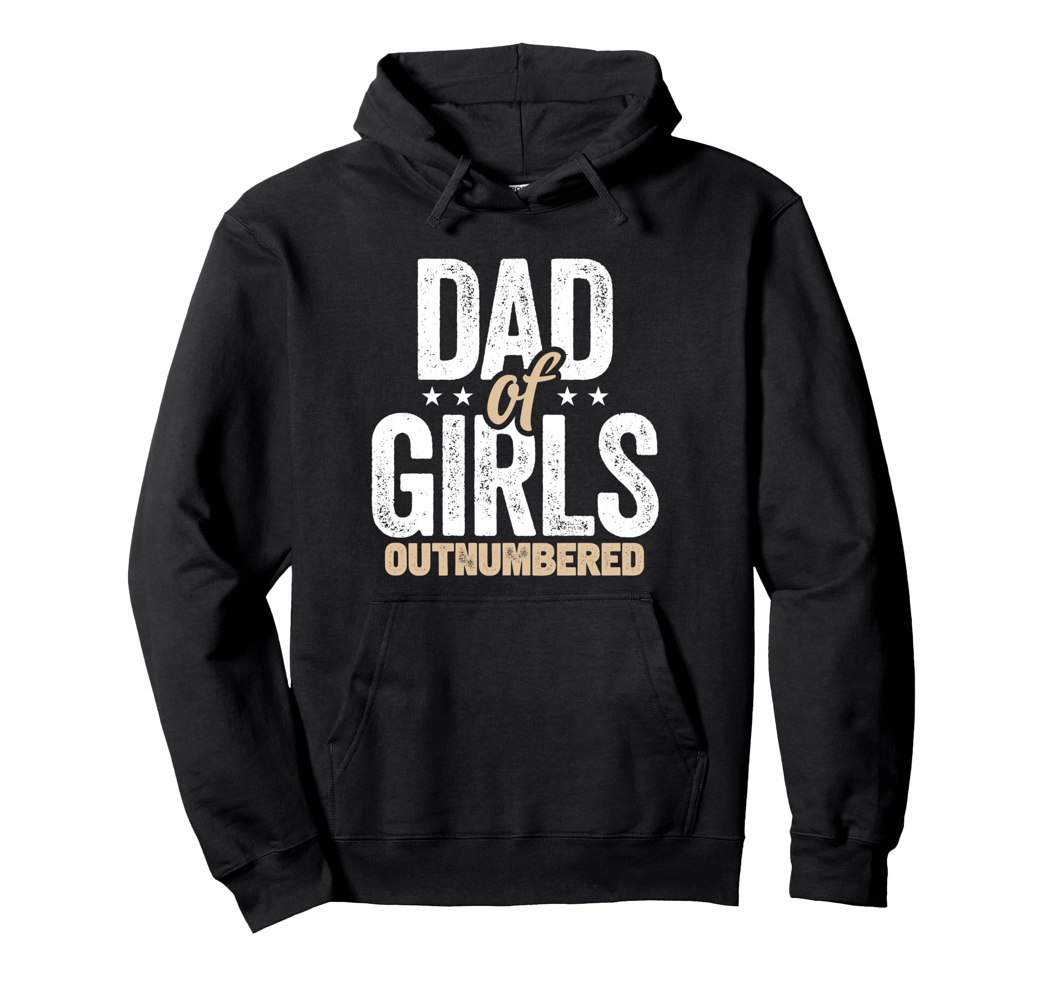 Outnumbered Dad Dads Fathers Day Hoodie - Graphic Print Unisex - T-Shirt, Sweatshirt, Hoodie