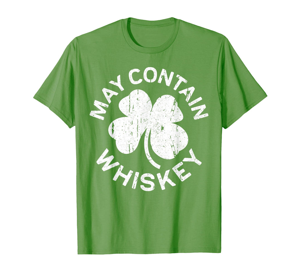 May Contain Whiskey Irish St Patricks Day T-Shirt - Graphic Print Unisex - T-Shirt, Sweatshirt, Hoodie