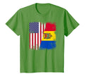 Half Moldovan Flag Moldova Usa Gift T-Shirt - Graphic Print for Adults - T-Shirt, Sweatshirt, Hoodie