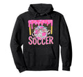 Girly Soccer Coquette Bow Ice Cream Drip Hoodie - Minimalist Print Unisex - T-Shirt, Sweatshirt, Hoodie