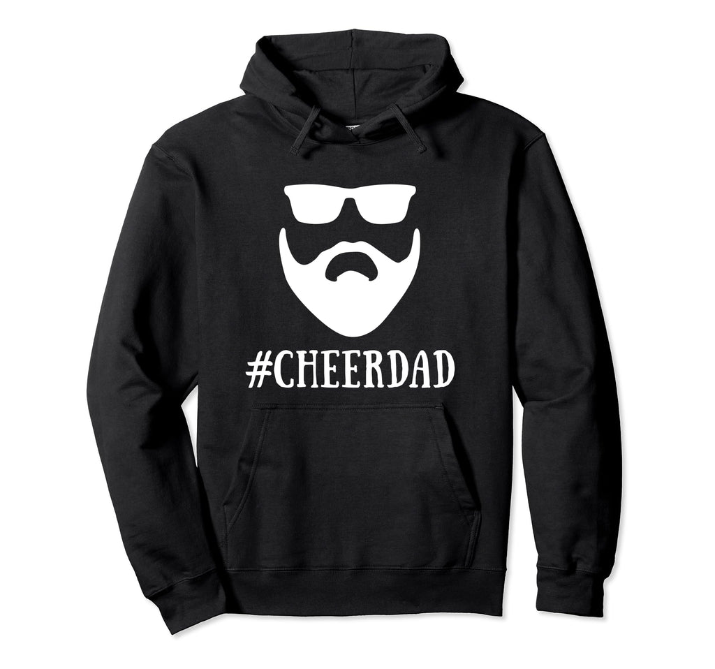 Cheer Dad Cheerleading Funny Bearded Hoodie - Unique Graphic for Adults - T-Shirt, Sweatshirt, Hoodie