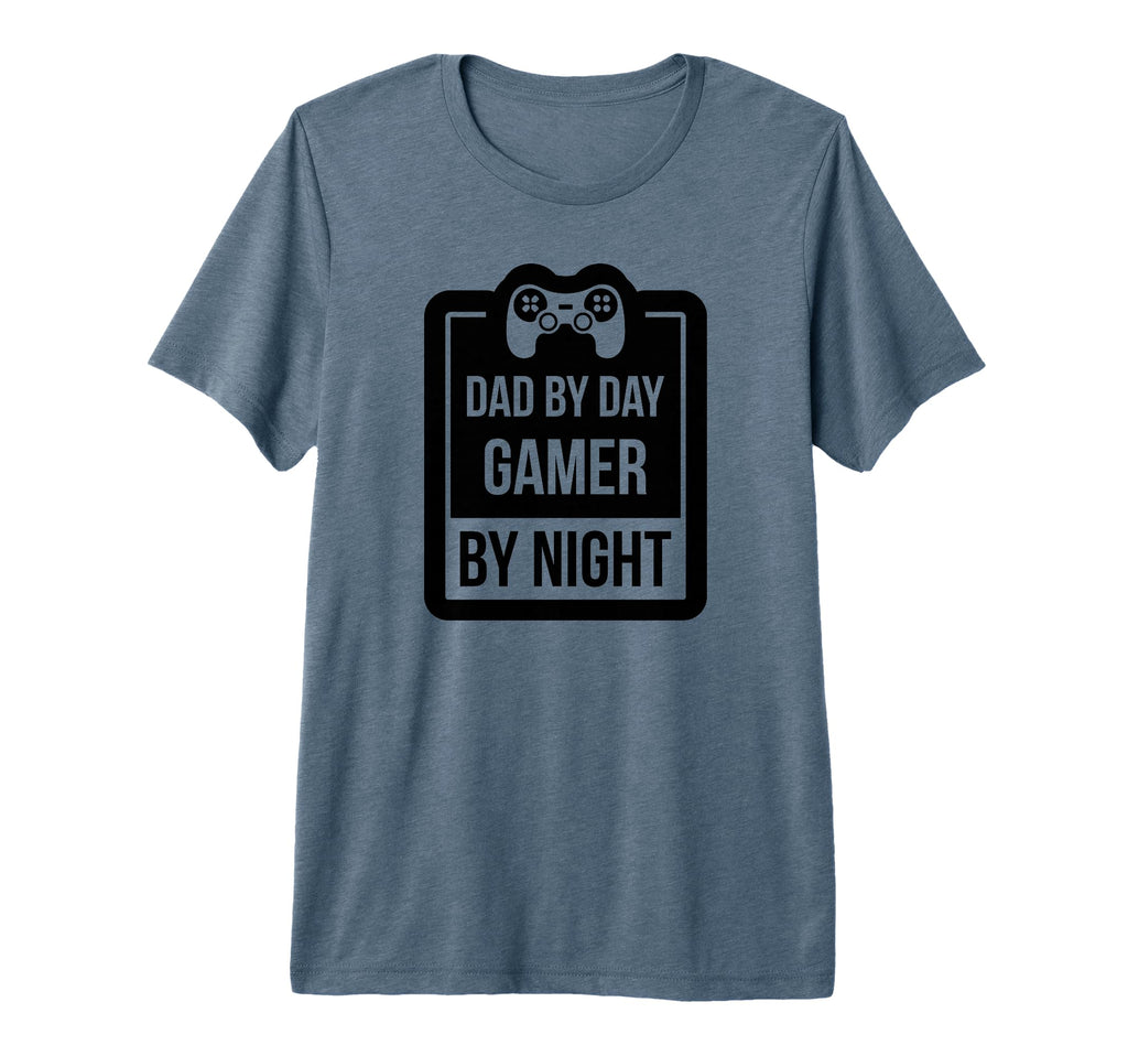 Gamer Dad Funny Dad Day Gamer Night Tri T-Shirt - Trendy Graphic Unisex - T-Shirt, Sweatshirt, Hoodie
