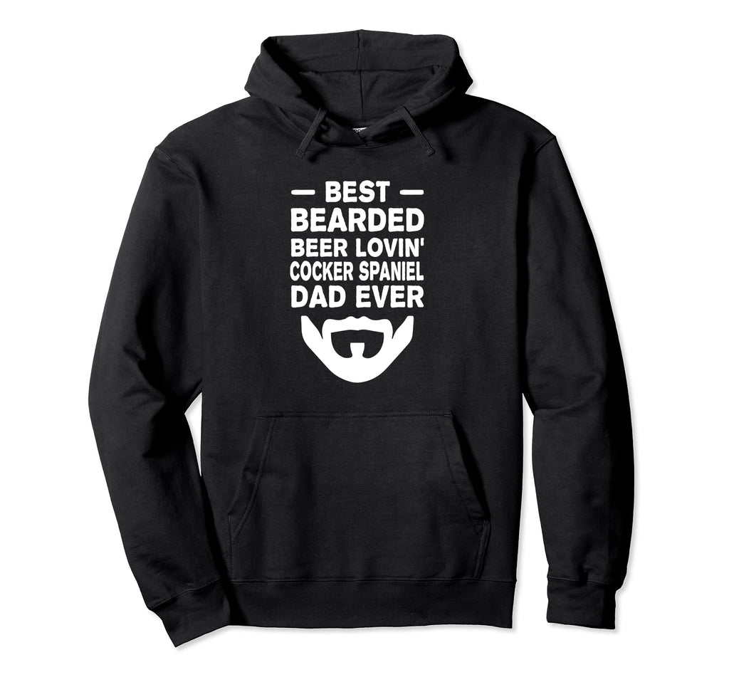 Best Bearded Beer Lovin Cocker Spaniel Hoodie - Graphic Print Men Women - T-Shirt, Sweatshirt, Hoodie
