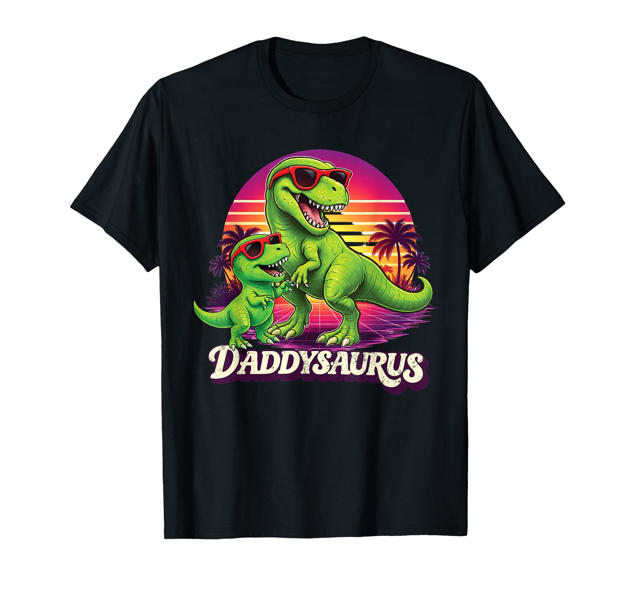 Daddy Saurus T Rex Dad Matching Funny T-Shirt - Minimalist Print Unisex - T-Shirt, Sweatshirt, Hoodie