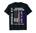 Memorial Day Remember Honor Never Forget T-Shirt - Custom Art Print Unisex - T-Shirt, Sweatshirt, Hoodie