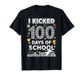 I Kicked100 Days School Soccer Ice Cram T-Shirt - Trendy Graphic Men Women - T-Shirt, Sweatshirt, Hoodie