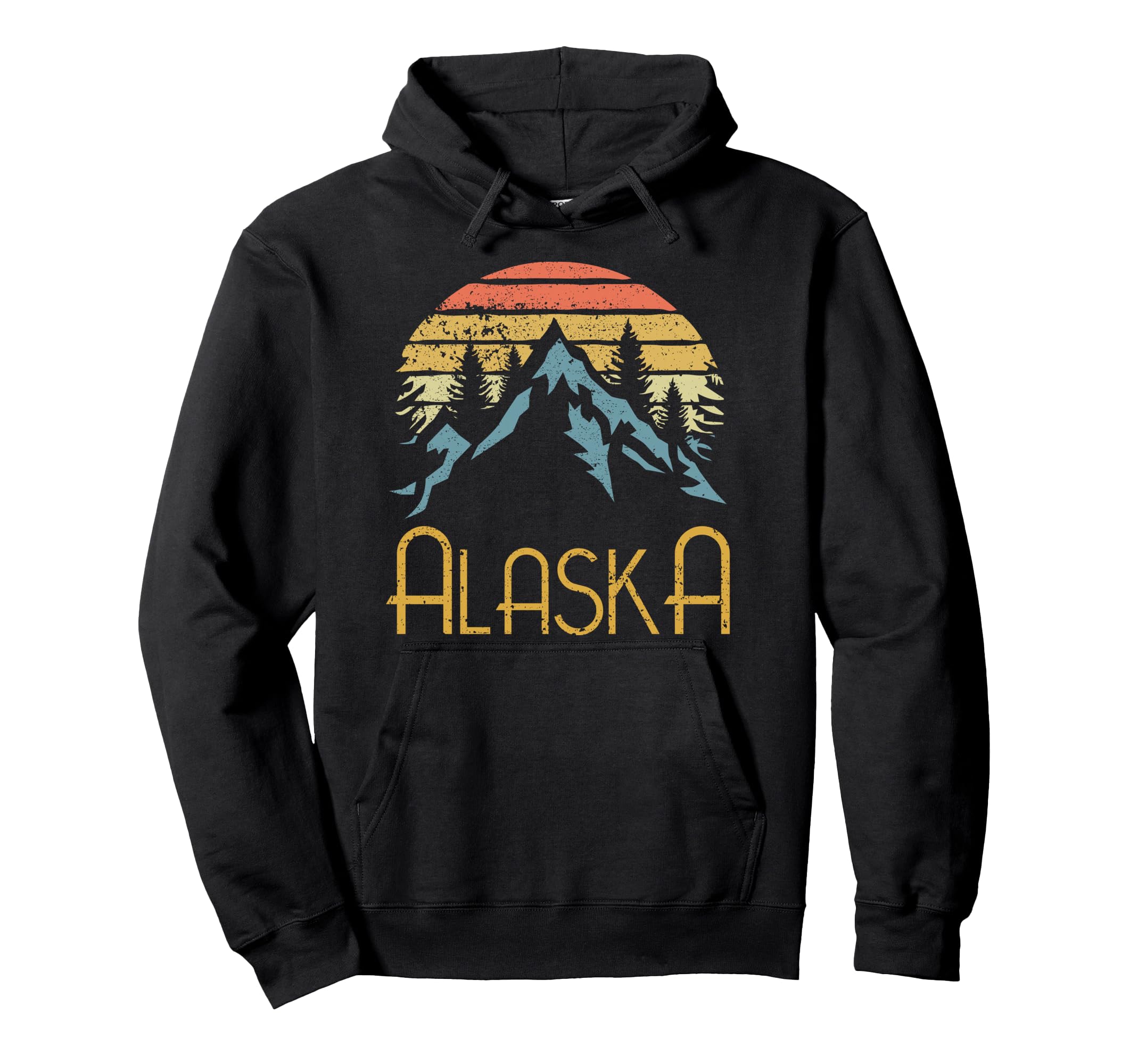 Ak Alaska Mountains Outdoor Adventure Hoodie - Unique Graphic for Adults - T-Shirt, Sweatshirt, Hoodie