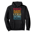 Awesome Dads Have Beards Tattoos Fathers Hoodie - Trendy Graphic Unisex - T-Shirt, Sweatshirt, Hoodie