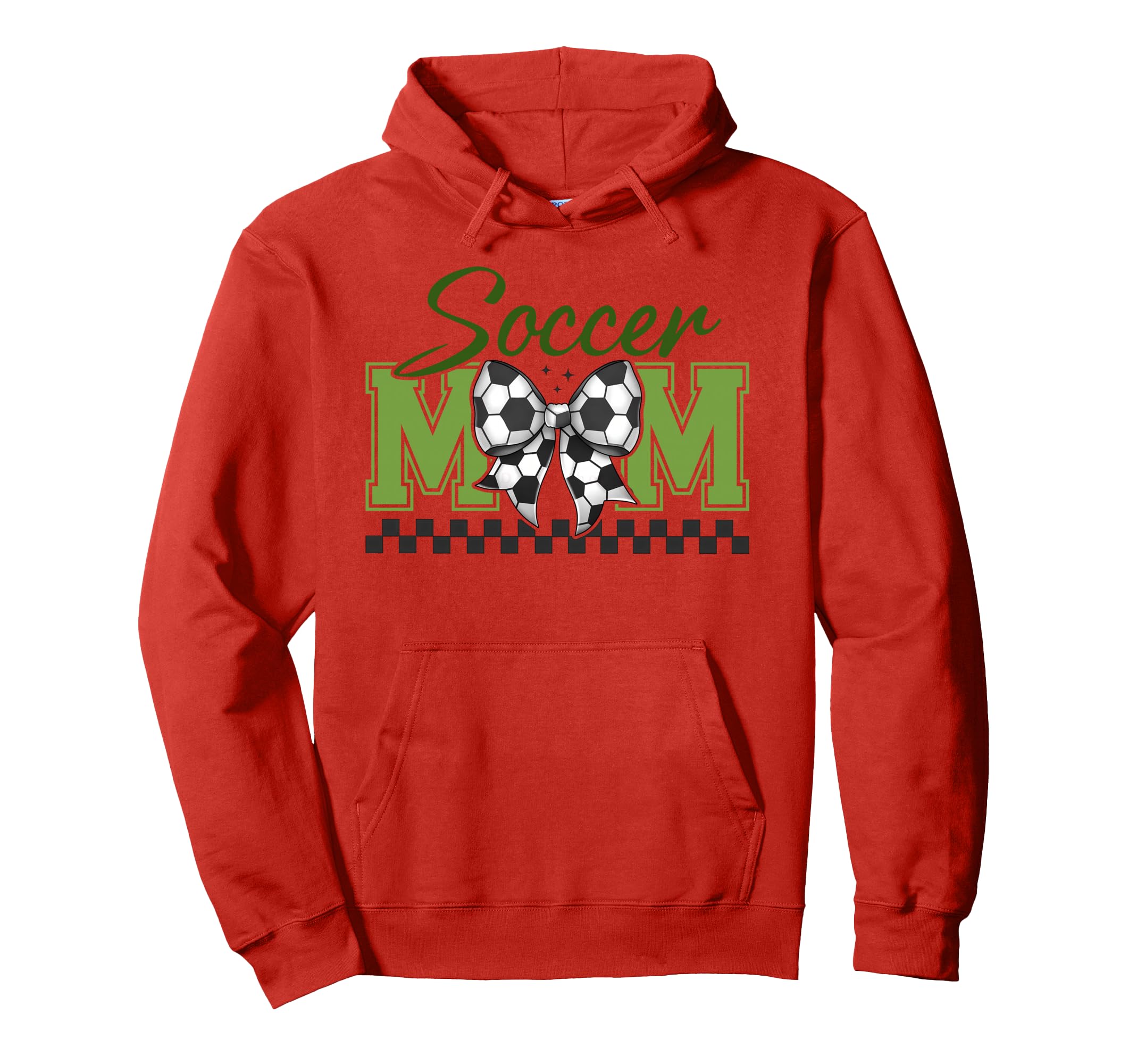 Groovy Soccer Mom Coquette Bow Soccer Hoodie - Trendy Graphic Men Women - T-Shirt, Sweatshirt, Hoodie