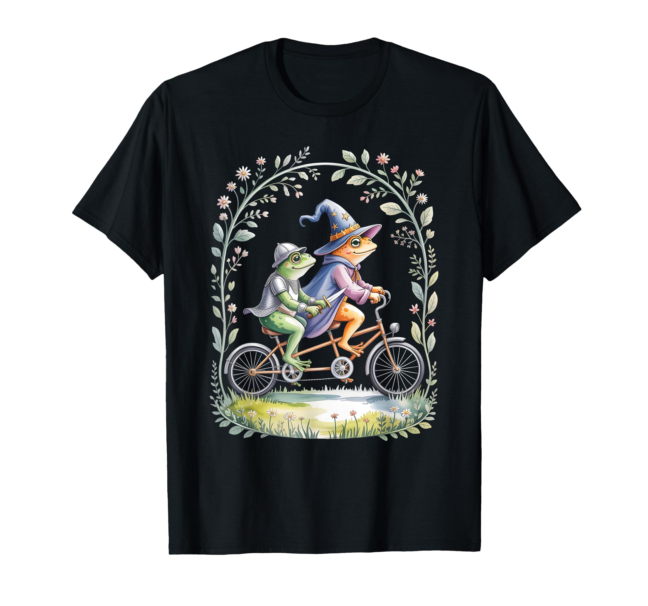 Kawaii Bicycle Frog Tandem Cycling T-Shirt - Streetwear Style for Adults - T-Shirt, Sweatshirt, Hoodie