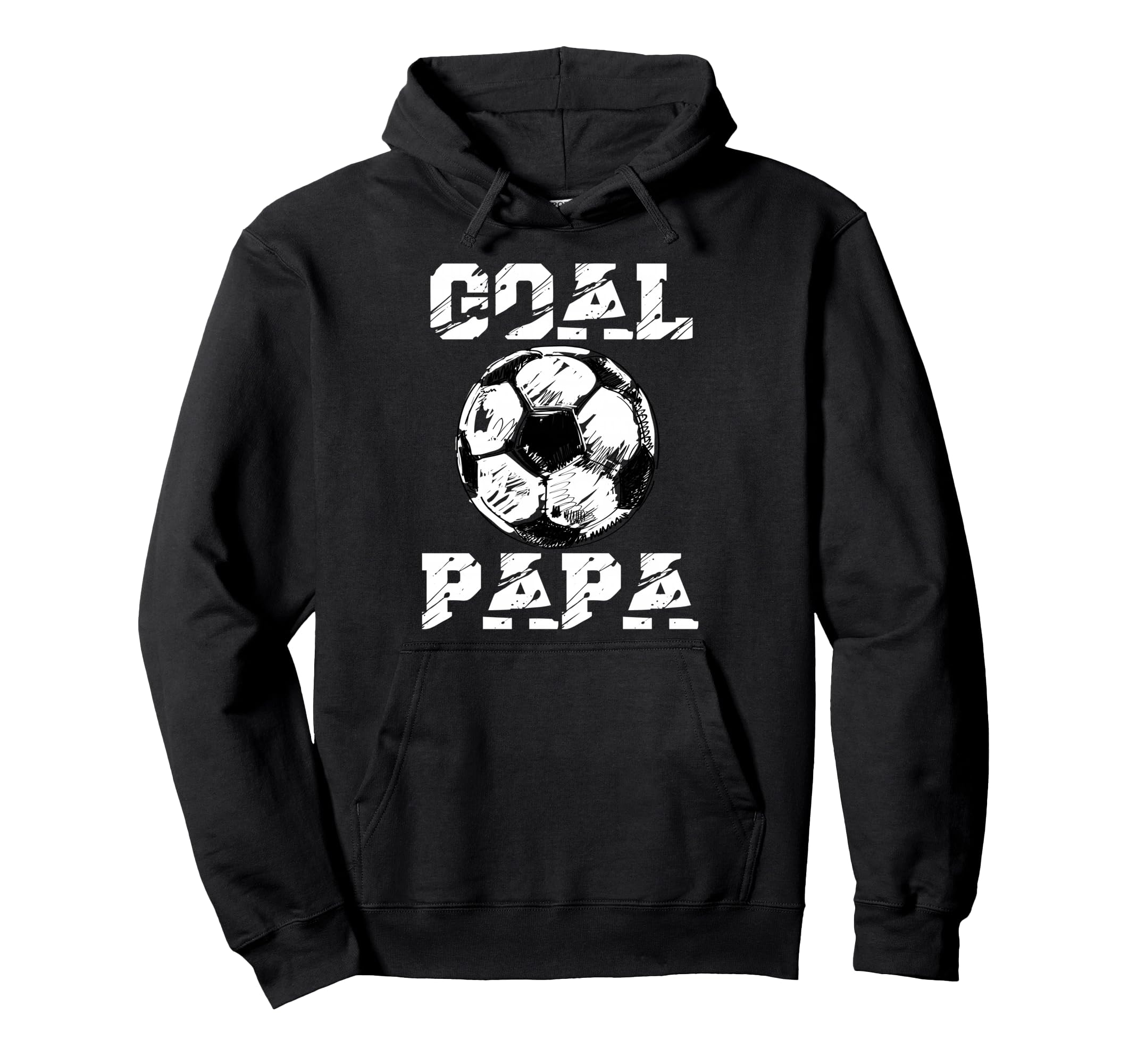 Goal Papa Funny Football Soccer Grandpa Hoodie - Custom Art Print Men Women - T-Shirt, Sweatshirt, Hoodie