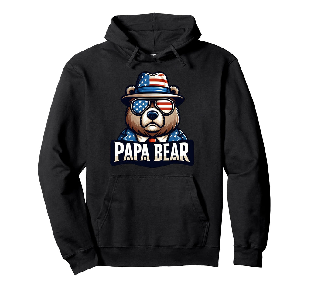 Papa Bear Gifts Funny Birthday Fun Hoodie - Fun Novelty Design Men Women - T-Shirt, Sweatshirt, Hoodie