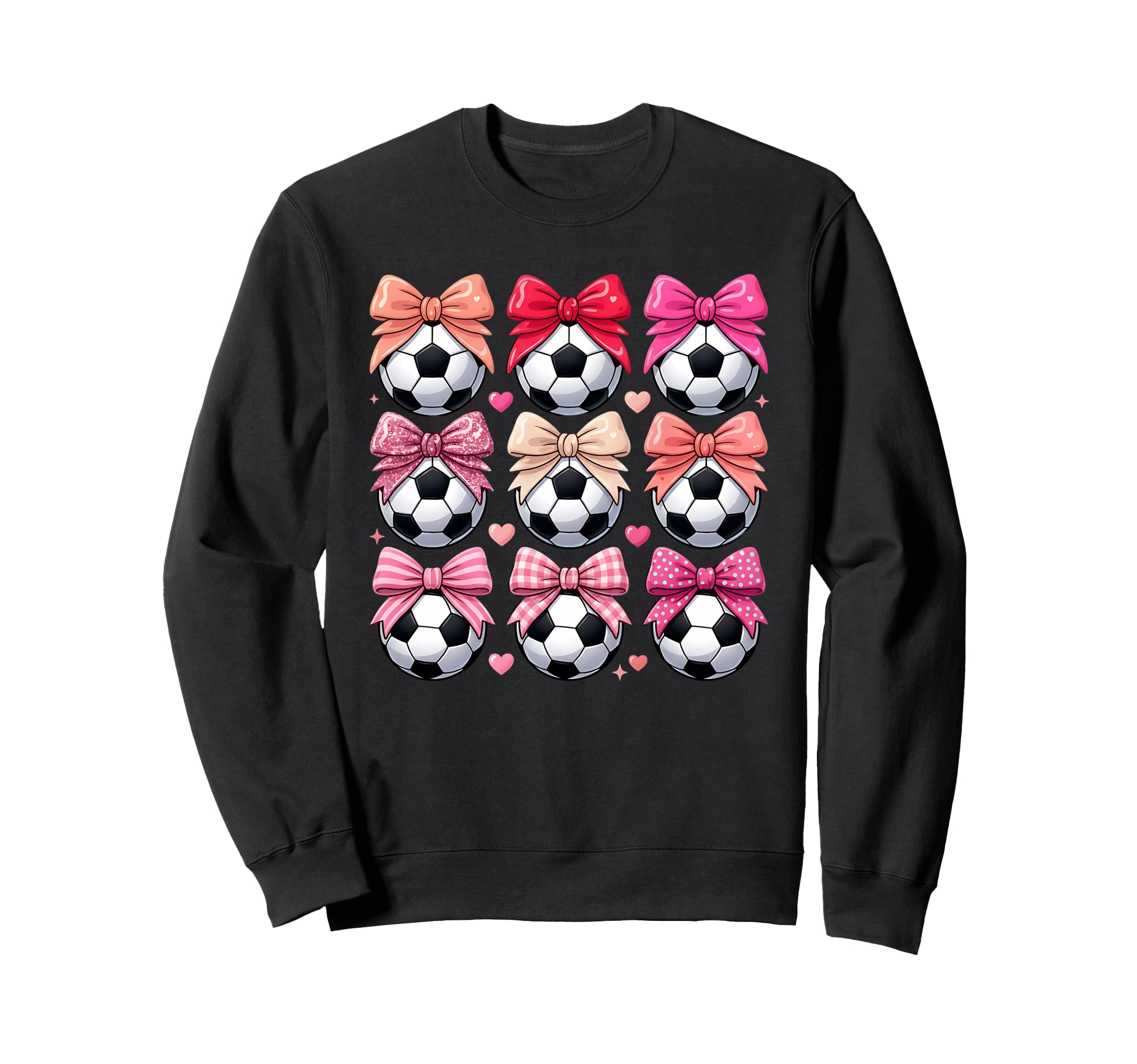 Soccer Coquette Bow Soccer Sweatshirt - Minimalist Print Unisex - T-Shirt, Sweatshirt, Hoodie