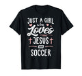 Just Who Loves Jesus And Soccer Gift T-Shirt - Unique Graphic Men Women - T-Shirt, Sweatshirt, Hoodie