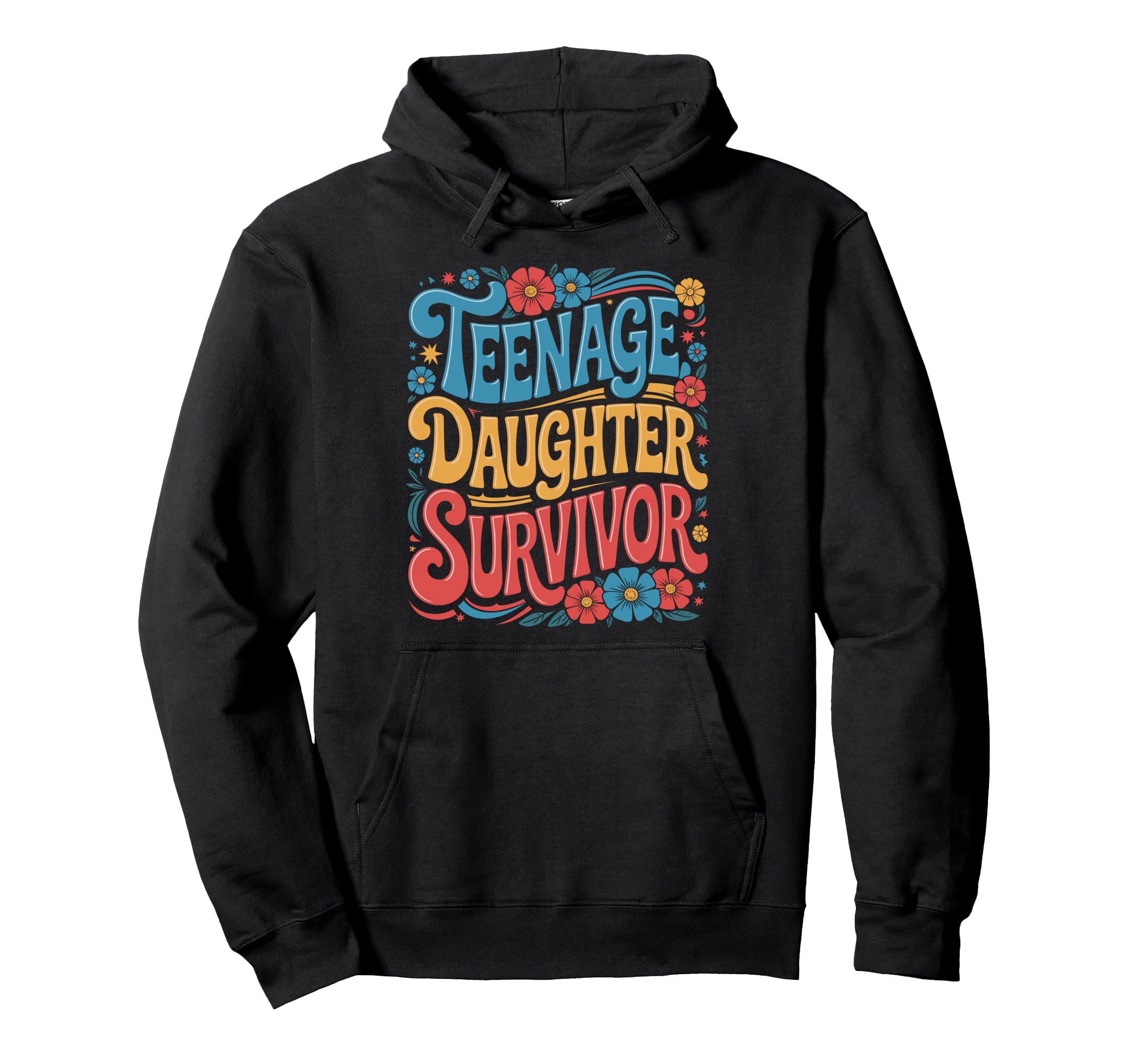 Parent Parenting Dad Mom Floral Flower Hoodie - Novelty Apparel Unisex - T-Shirt, Sweatshirt, Hoodie