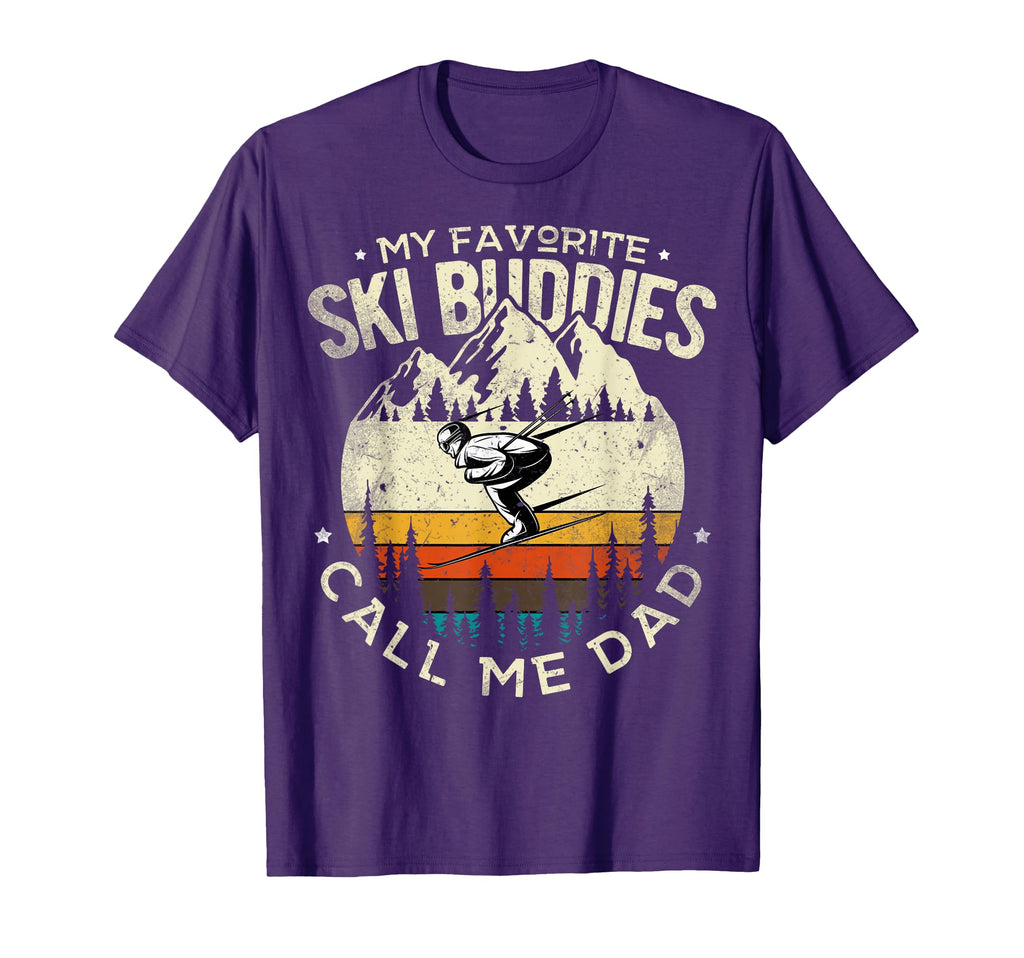 Skier Dad Ski Dad My Favorite Ski T-Shirt - Casual Everyday Wear Unisex - T-Shirt, Sweatshirt, Hoodie