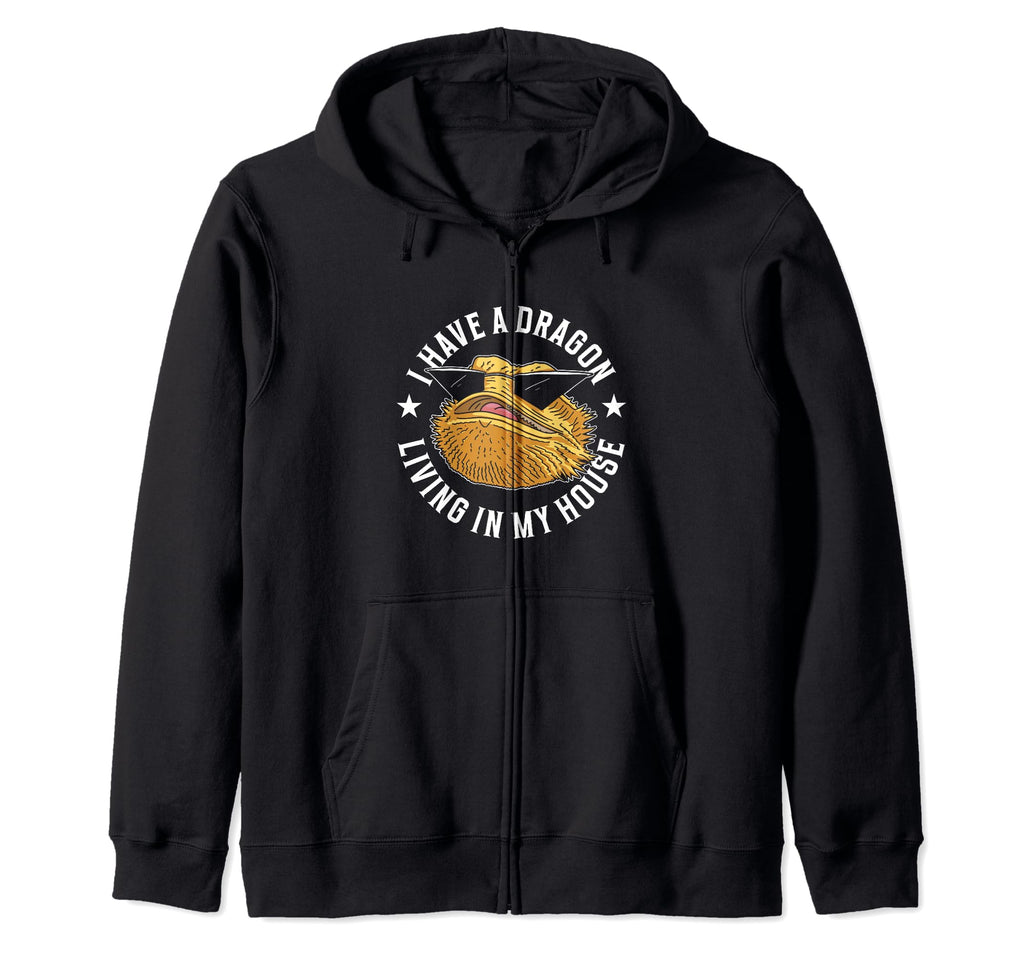 Funny Beardie Designs Lizard Mom Hoodie - Casual Everyday Wear Unisex - T-Shirt, Sweatshirt, Hoodie