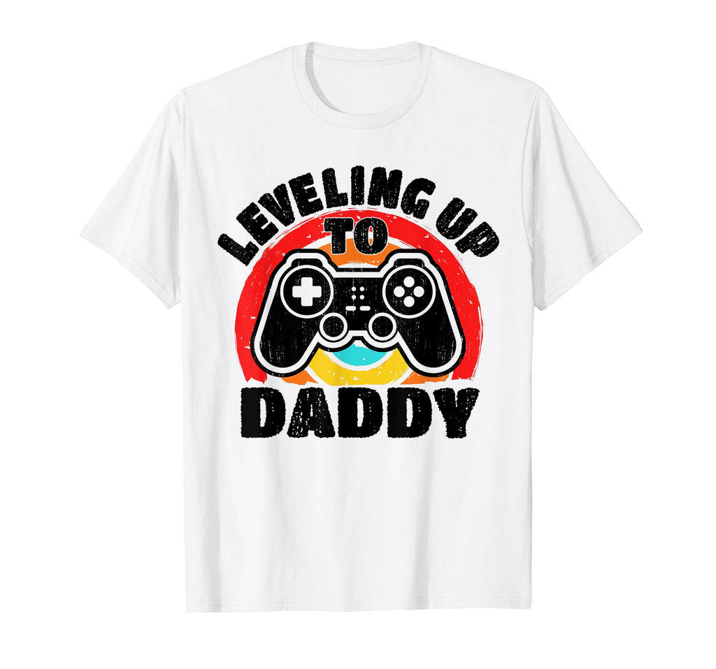 Leveling Up To Daddy Gamer Gaming T-Shirt - Graphic Print Men Women - T-Shirt, Sweatshirt, Hoodie