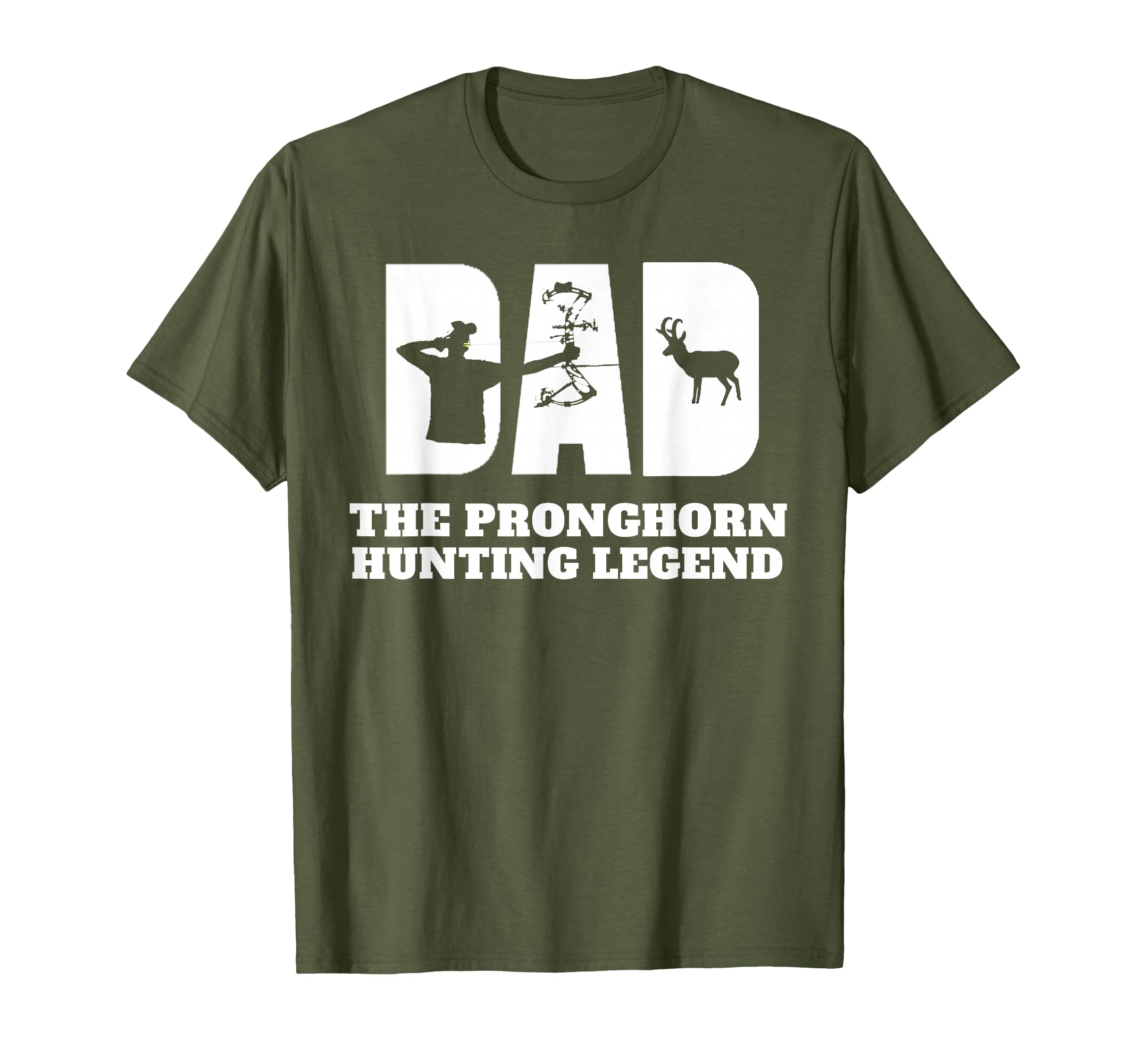 Mens Fathers Day Dad Pronghorn T-Shirt - Custom Art Print for Adults - T-Shirt, Sweatshirt, Hoodie