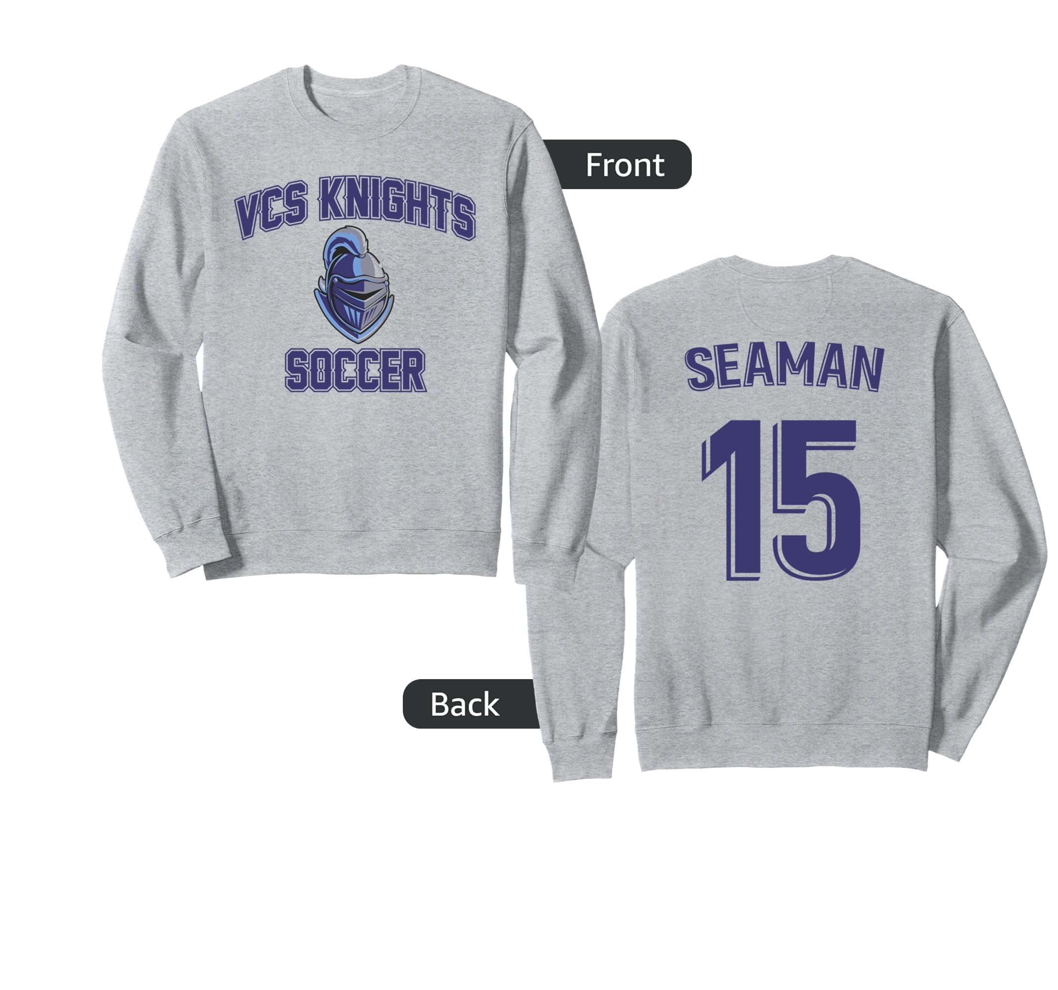 Vcs Middle School Soccer Seaman Sweatshirt - Custom Art Print for Adults - T-Shirt, Sweatshirt, Hoodie