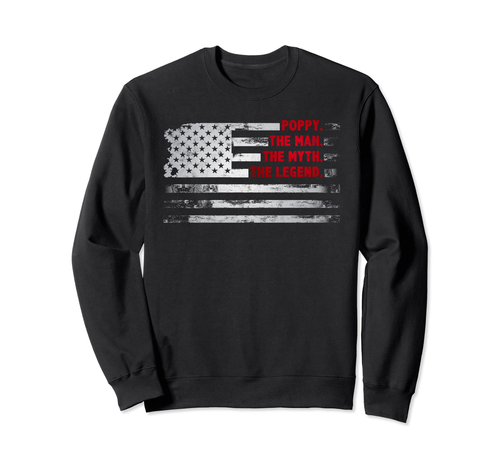 Poppy Myth Legend American Usa Sweatshirt - Minimalist Print for Adults - T-Shirt, Sweatshirt, Hoodie