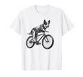 Texas Heeler Dog Riding Bike Bicycle T-Shirt - Graphic Print Men Women - T-Shirt, Sweatshirt, Hoodie