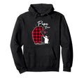 Papa Bear Pajama Red Buffalo Plaid Hoodie - Aesthetic Graphic Unisex - T-Shirt, Sweatshirt, Hoodie