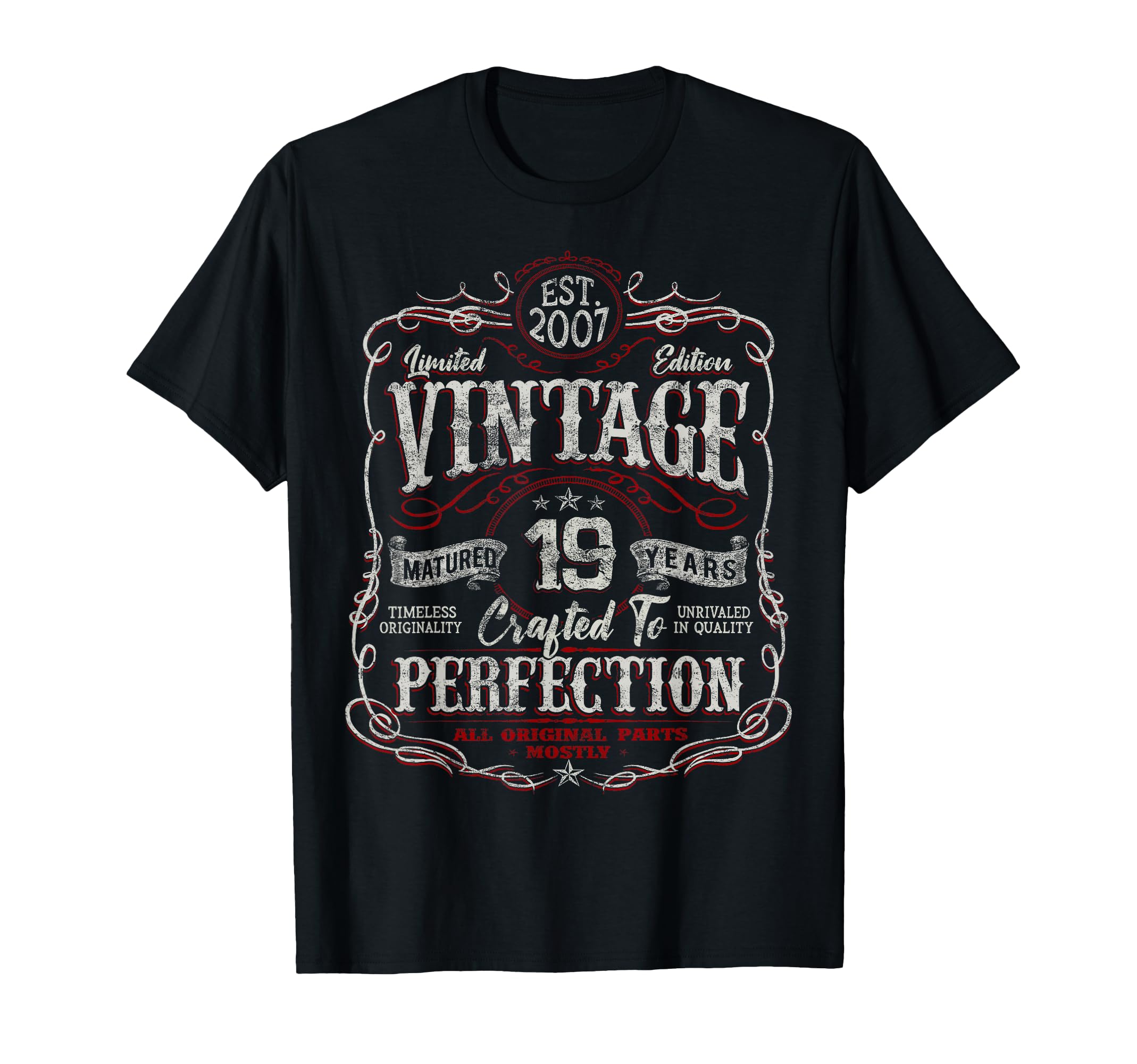 2007 19 Year Old 19Th Birthday T-Shirt - Casual Everyday Wear Men Women - T-Shirt, Sweatshirt, Hoodie