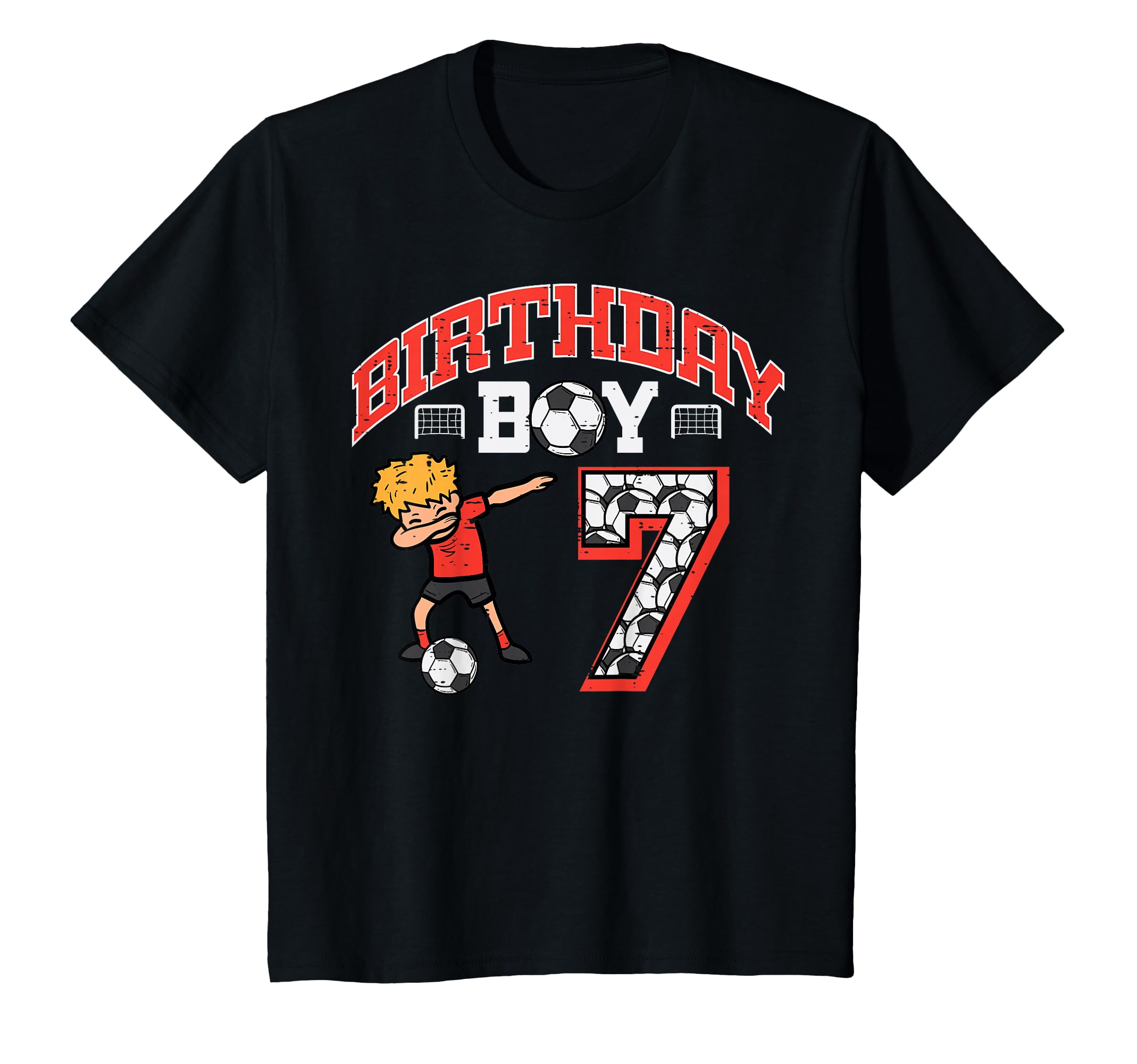 Birthday 7 Soccer Dab 7Th Seven Year T-Shirt - Fun Novelty Design Unisex - T-Shirt, Sweatshirt, Hoodie